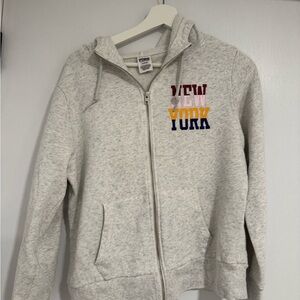 PINK Victoria's Secret Light Gray Kids Hoodie